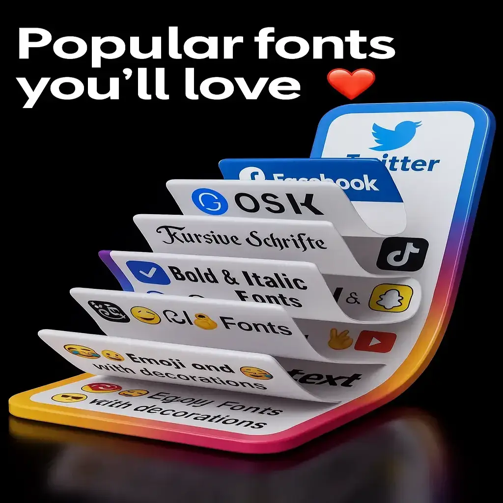 Beliebter Schriftgenerator